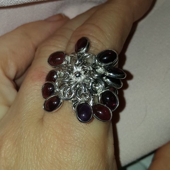 Artisan Handmade Jewelry Nwtamethyst Dangling Bezel Bevel Gemstone